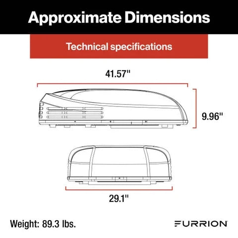 Furrion Chill Cube 15K Low-Profile Ducted RV A/C w/ Heat Pump | White