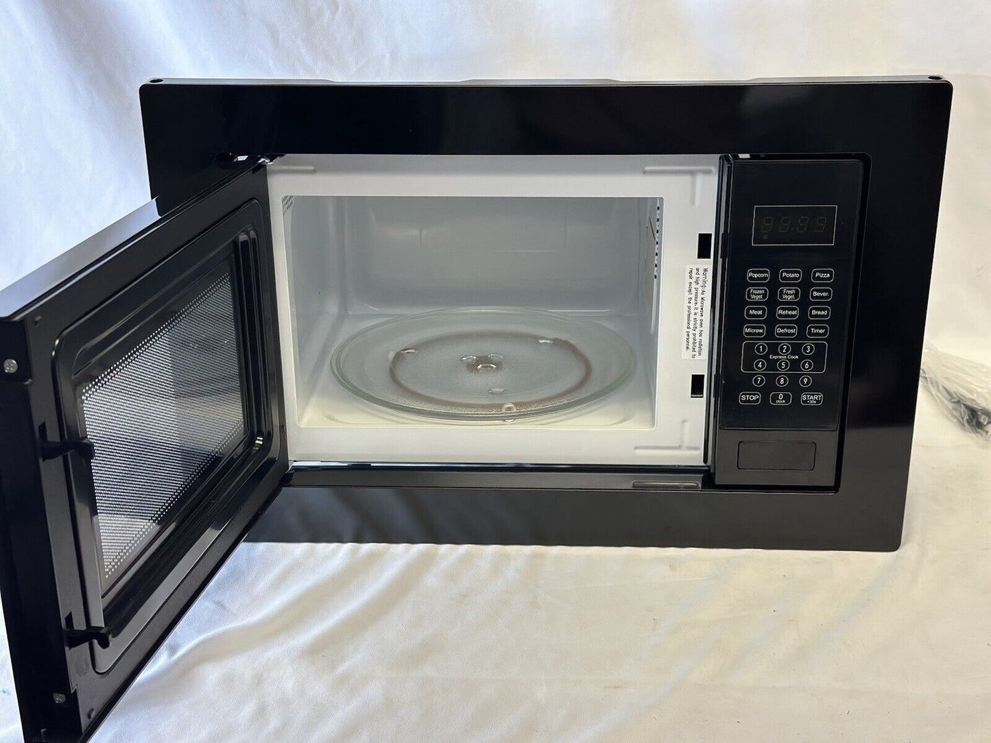 Greystone RV Camper Microwave 0.9 Cu Ft With Trim Ring BLACK Model #GSMW09B