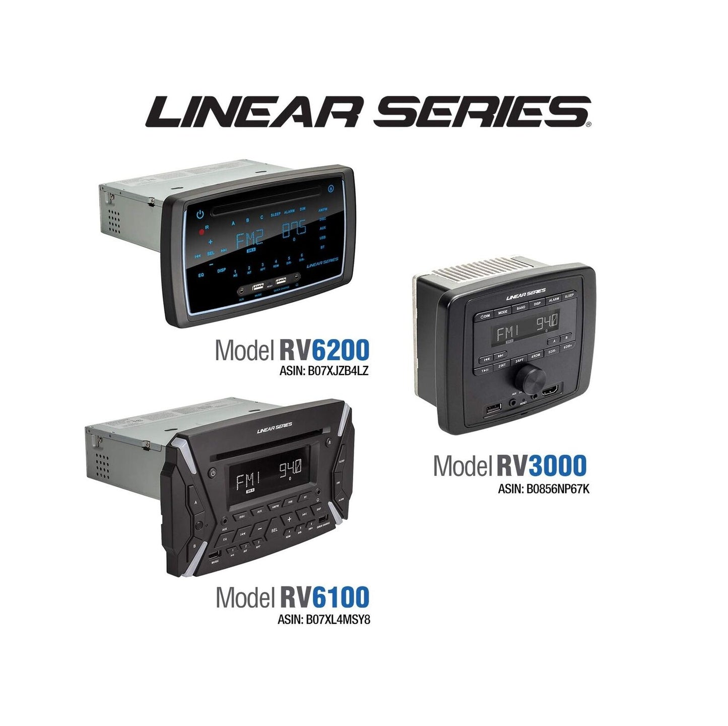 Magnadyne Linear Series RV3000 AM/FM & USB/Bluetooth Deckless Wall Mount Receiver