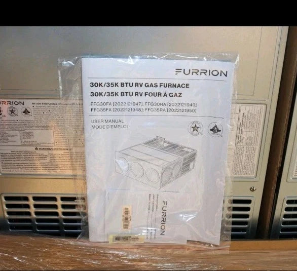 Furrion FFG30RA 2022121949 (Suburban SF-30VHQ/SF-30Q) RV LP Furnace 30,000 BTU Horizontal Vertical NEW