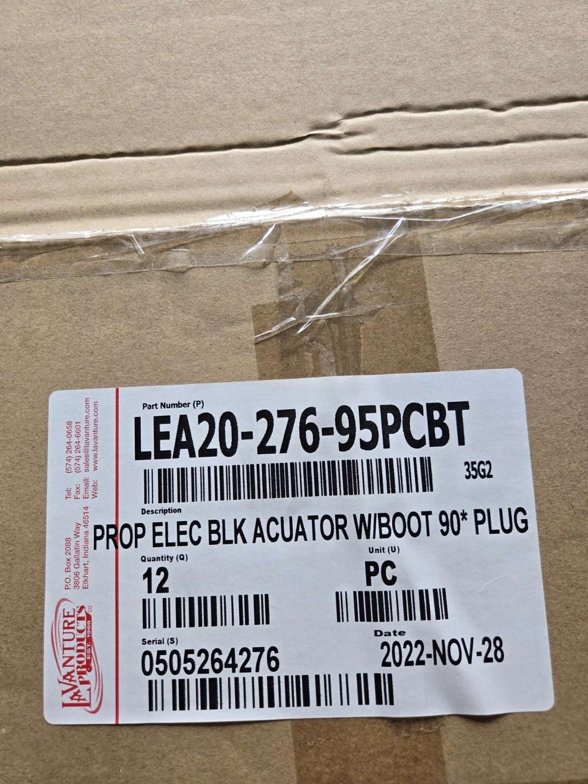 LAVANTURE LEA20-276-95PCBT POWER ROOF ACTUATOR FOR FOREST RIVER POP UP CAMPERS
