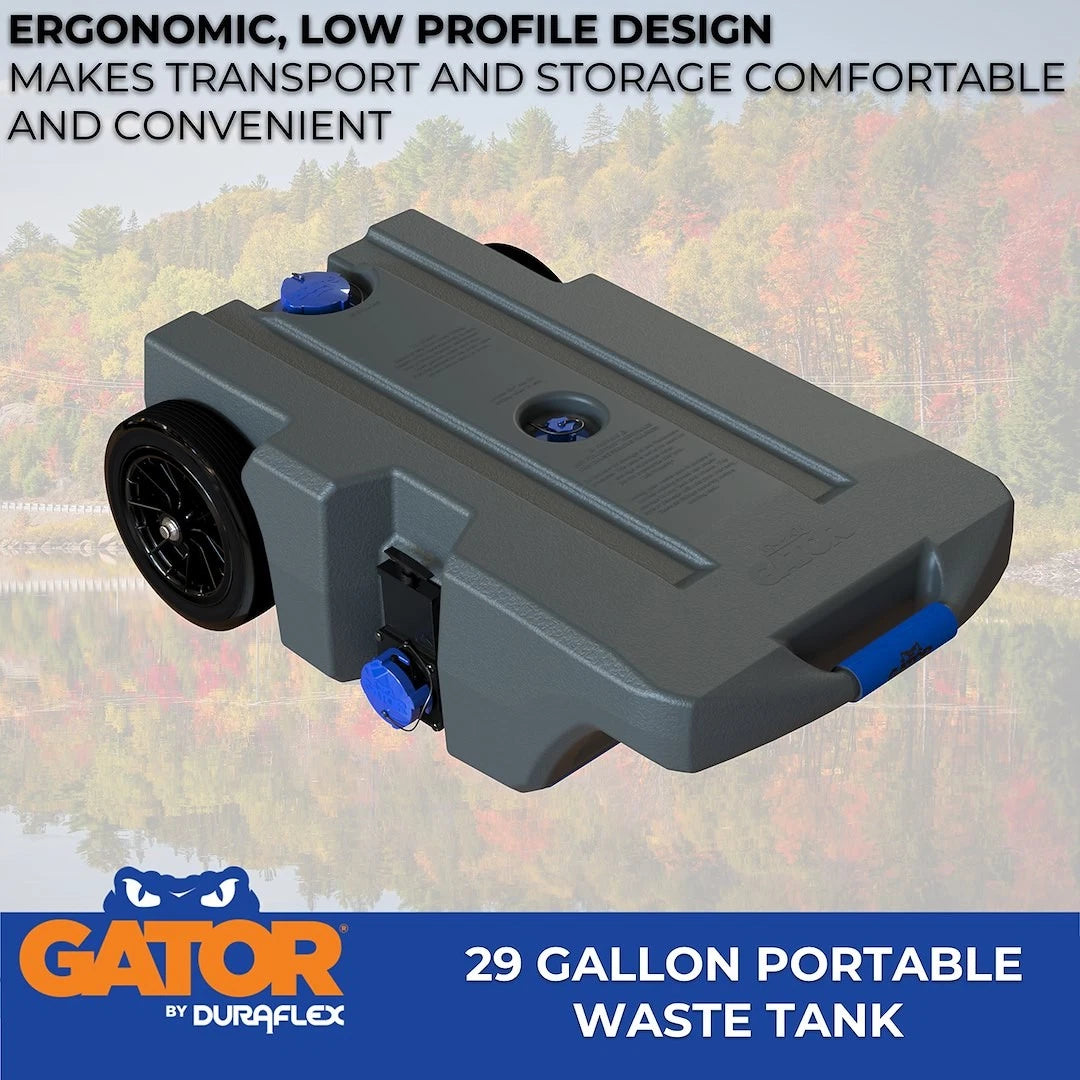 Duraflex Gator® Portable Waste Holding Tank | 21903G | 29 Gal | 2WH