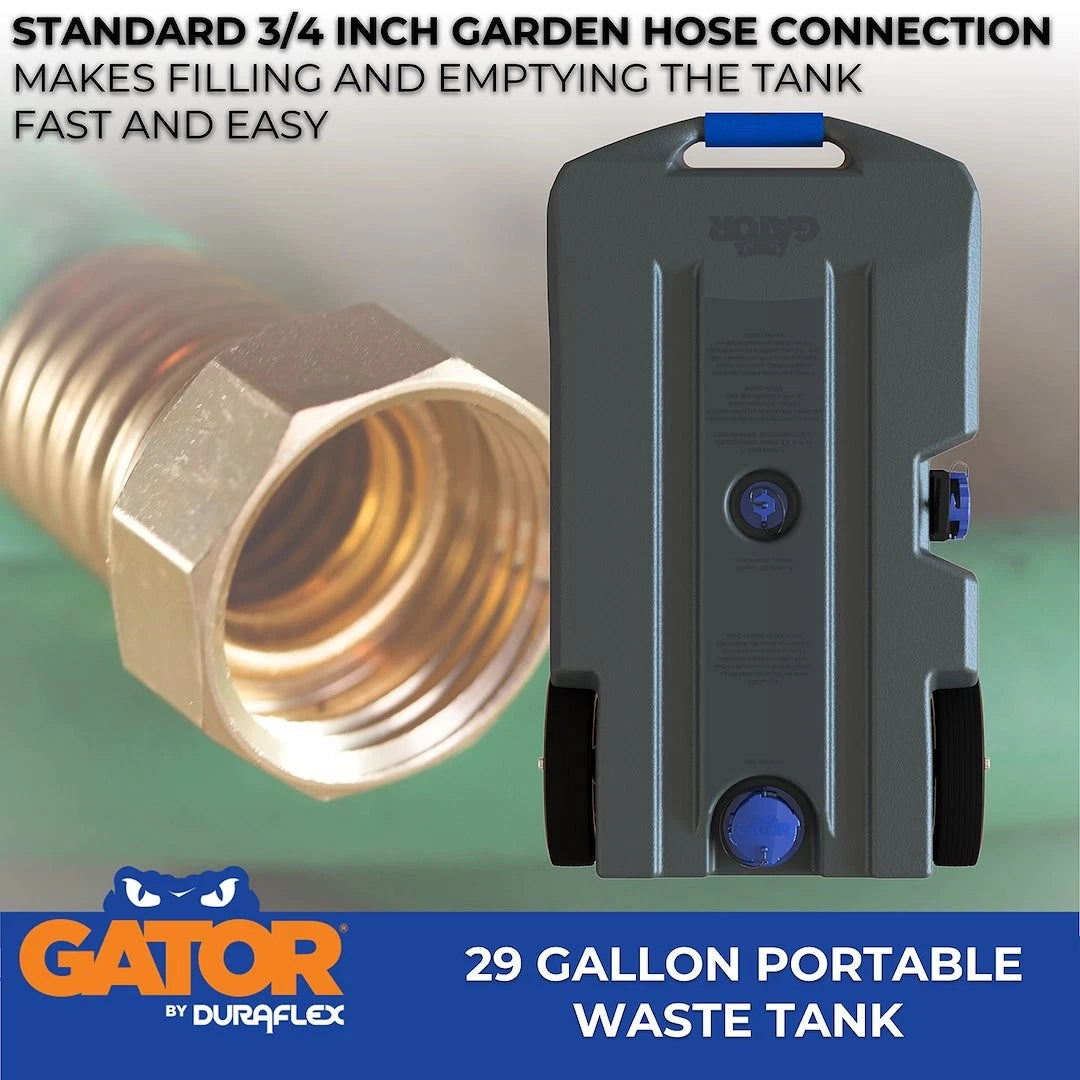 Duraflex Gator® Portable Waste Holding Tank | 21903G | 29 Gal | 2WH
