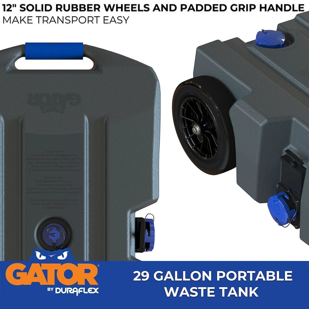 Duraflex Gator® Portable Waste Holding Tank | 21903G | 29 Gal | 2WH