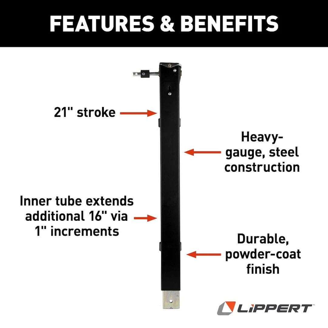 Lippert Trailer Landing Gear Leg | 179013 | 29-1/2" | 5th Wheel