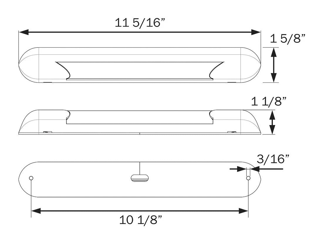 Optronics Opti-Brite LED Awning Strip Light | ILL70CBAWNFS | 11" | 12V
