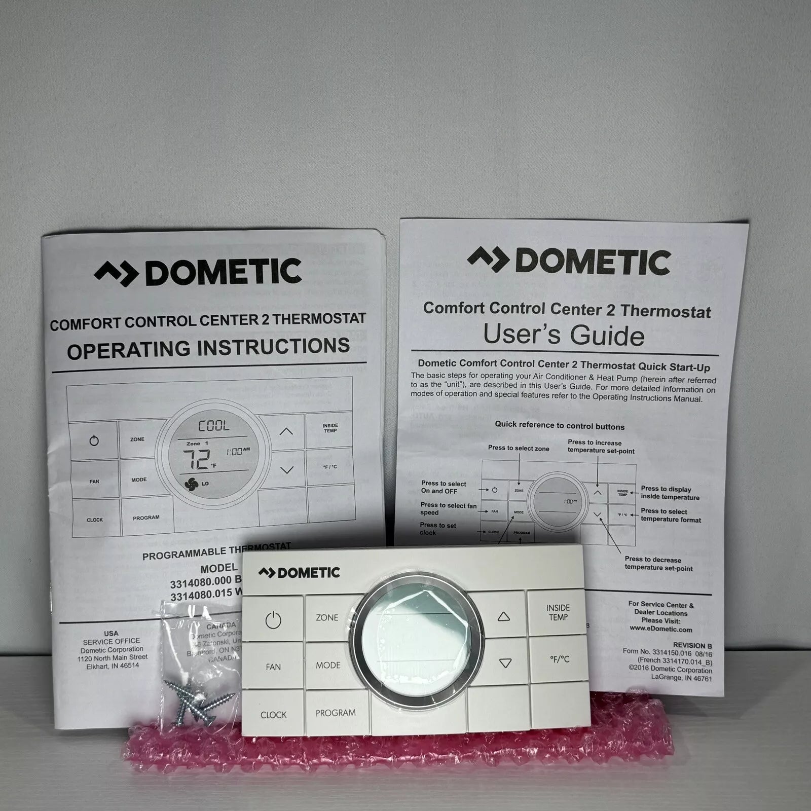 Dometic 3314082.011 OEM Comfort Control Center CCC2 White Wall Thermos ...