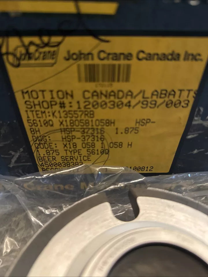 K13557RB Cartridge Seal Assembly 1.875” Type 5610Q Refurbished John Crane Canada