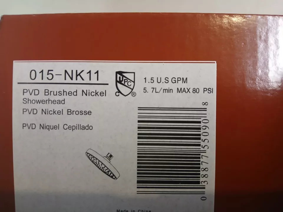 Pfister Brushed Nickel 015-NK11 High Efficiency 6 7/8" Raincan Showerhead NEW RV