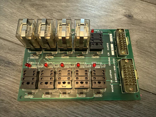 Okuma CR Card Card2 E3900-596-002 Relay Board I/O PLC Controller USED