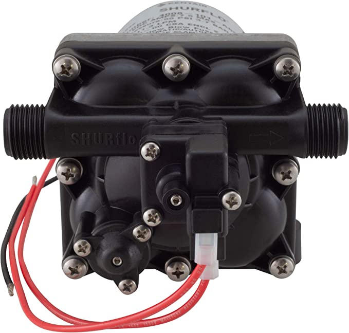 Eosnow Pompe à eau auto-amorçante pour caravane RV, 55 PSI, 3 gallons